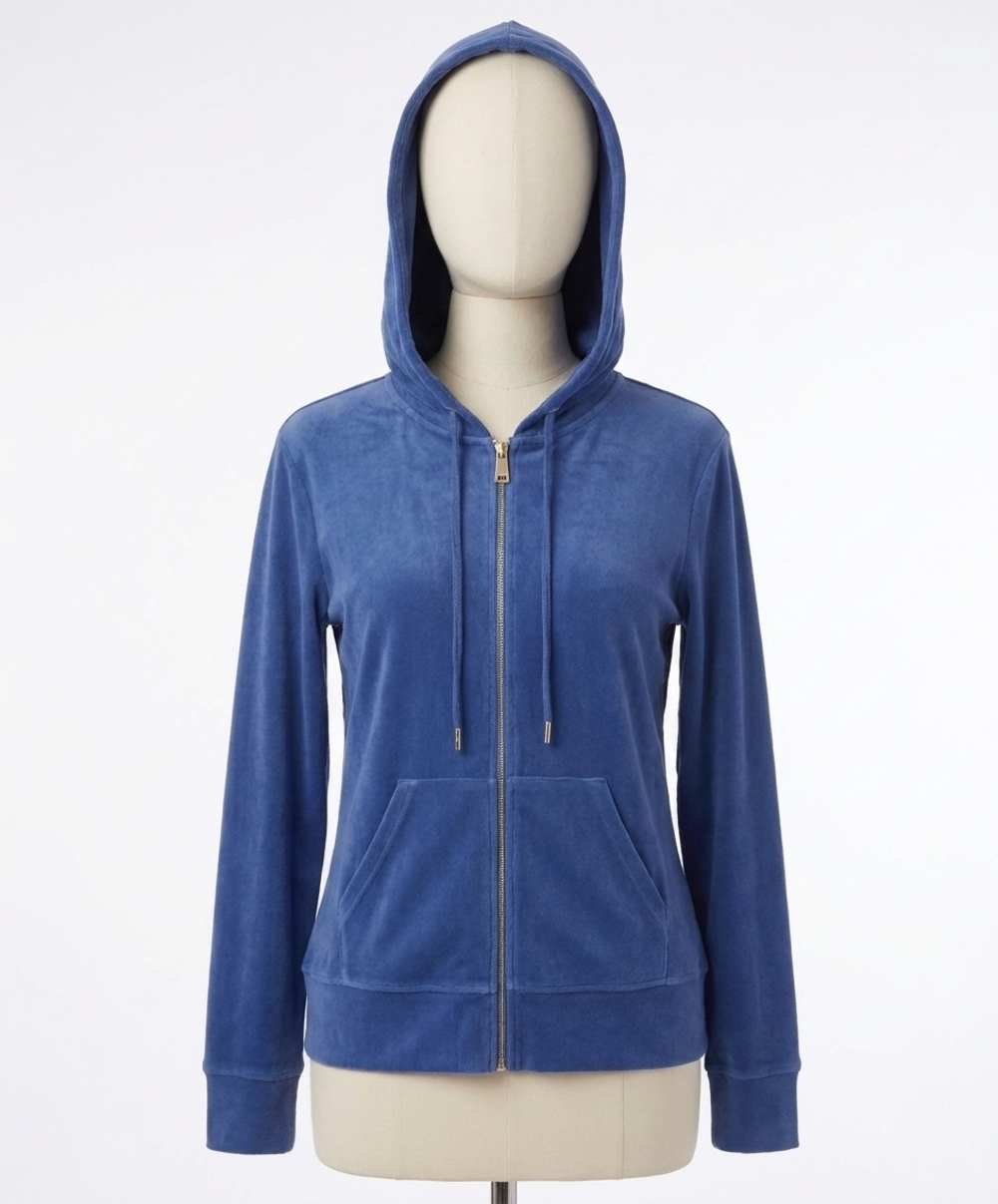 NEW FRENCH KYSS hooded jacket in denim
